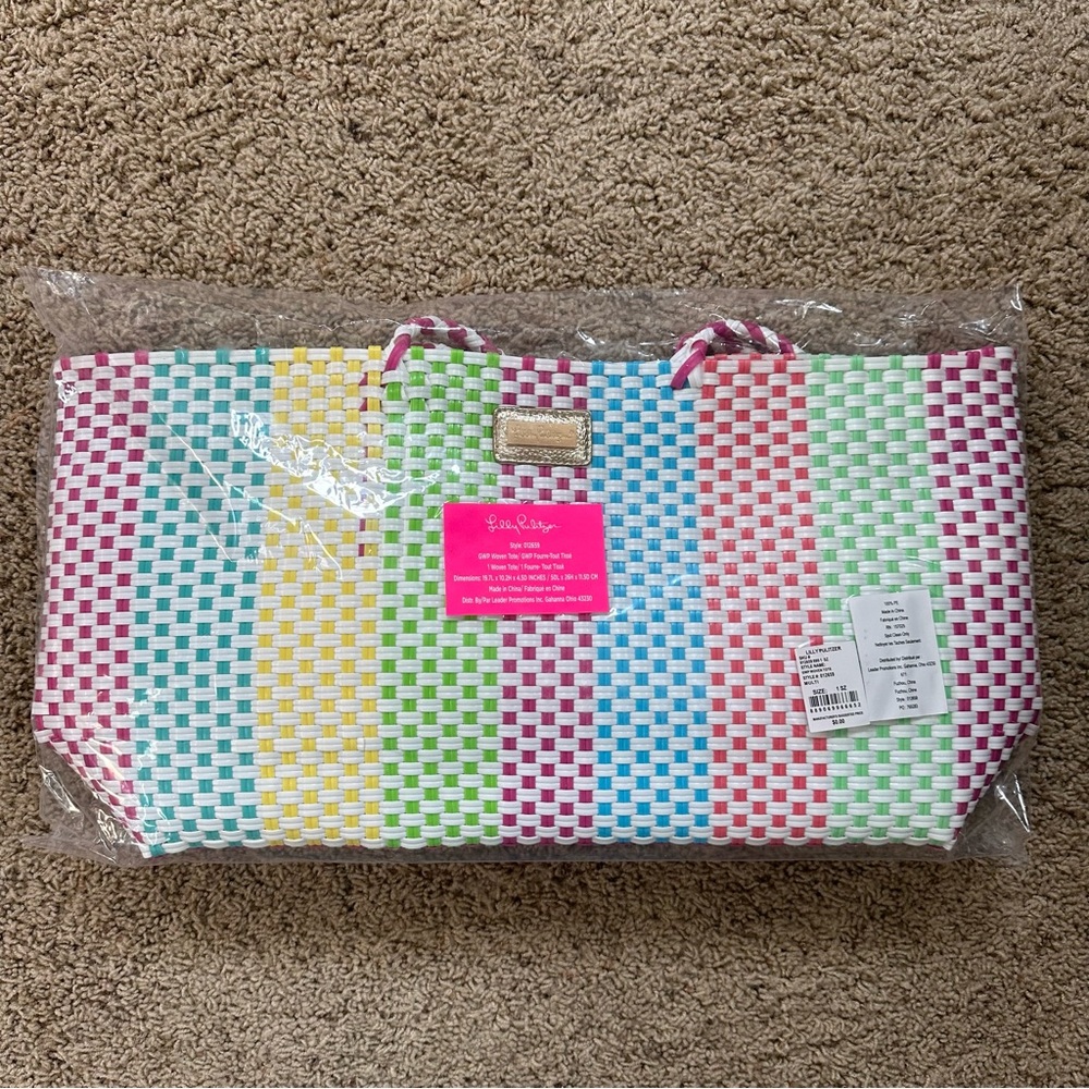 Lilly Pulitzer Woven Tote